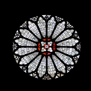 丁托大教堂的陈晶玫瑰窗图片