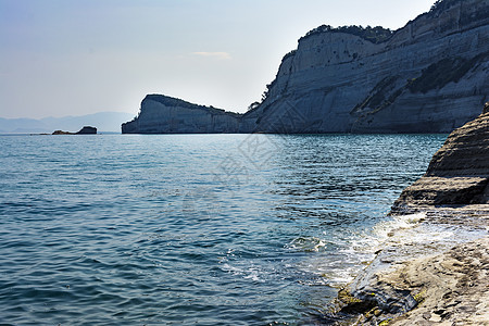 希腊科孚岛洛基海滩 放松 海岸 沿海 波浪 海景 海蓝色图片