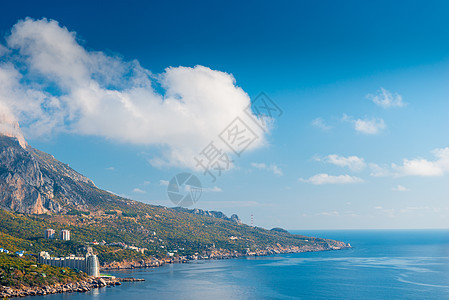 海景 山脉和地平线 克里米亚的画面图片