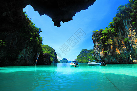 泰国安达曼河海 天堂 宁静 蓝色的 风景 普吉岛 海景图片