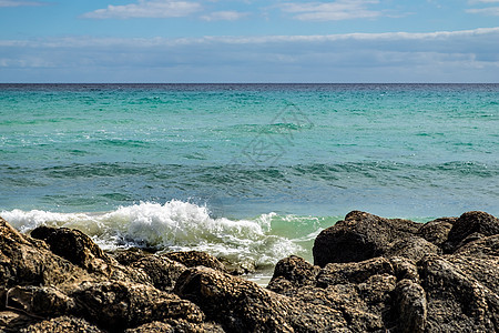 海滩 绿松石 大西洋 异国情调 海浪 水 旅行 海洋 岛屿 假期图片