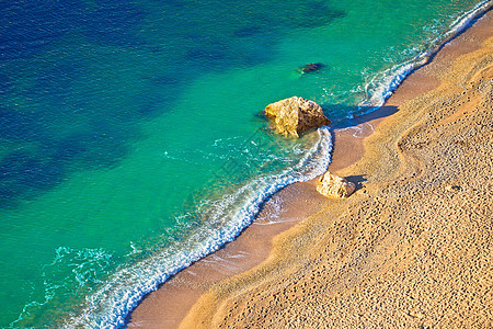 Azur海滩沙滩空中观察 航行 欧洲 城市图片