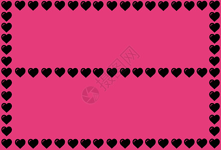 粉红色背景上的黑色心形 心点设计 可用于文章印刷插图目的背景网站企业演示文稿产品促销等 艺术 可爱的图片