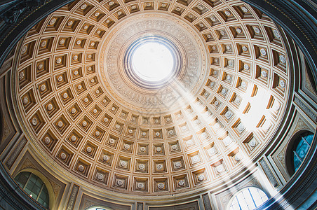 梵蒂冈博物馆的萨拉罗通达天花板 宽慰 首都 雄伟图片