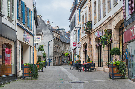 菲尼斯泰市下城Landerneau 历史 百叶窗图片