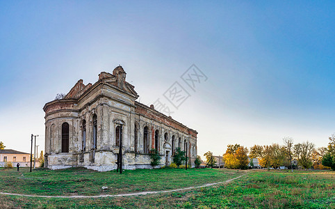 乌克兰被遗弃的Zelts天主教会 哥特 建筑图片