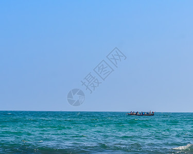 印度奥迪沙邦的Chilika湖湾宾加尔 旅行假期概念 复制空间室 校对 遥远 热带气候图片