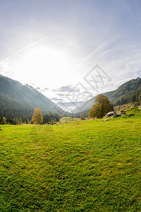 从山岳到山谷 在奥地利的加尔河谷 户外 夏天图片