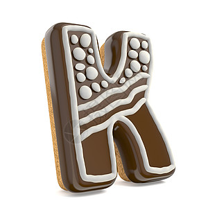 字母 K 巧克力圣诞姜饼字体装饰 wh 烤的图片