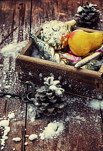 圣诞节装饰品 作品 冬天 红色的 礼物 艺术图片