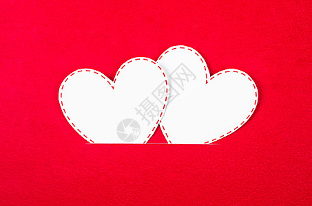 红色的白心纸 浪漫 礼物 周年纪念日 甜的 空的 庆祝 美丽的图片