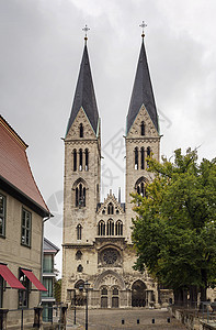德国哈尔伯施塔特圣塞芬大教堂 欧洲 建筑 石头图片