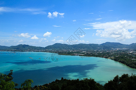 观察泰国普吉的海洋景象 旅行 天空 热带 岛 海景图片