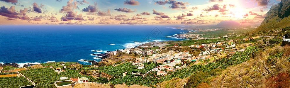 加那利群岛的地标和旅游业 西班牙海滩图片
