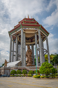 马来西亚大佛教寺庙 乔治城Penang的Kek-Lok寺庙图片