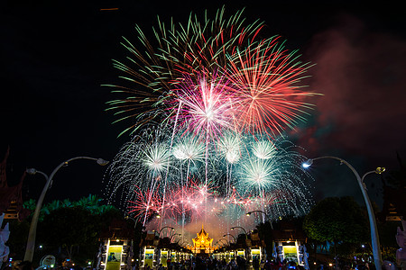 皇室2018年新年活动彩虹烟花 地标 花园 旅行图片