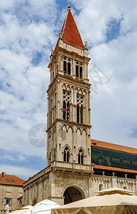 克罗地亚Trogir大教堂 地标 天空 天主教的 户外的图片