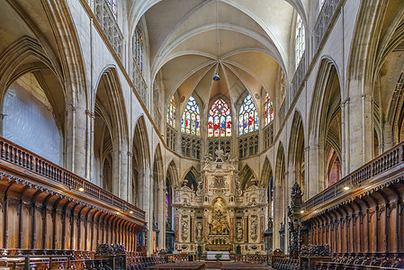 法国图卢兹大教堂 艾蒂安 地标 宗教 建筑 老的图片