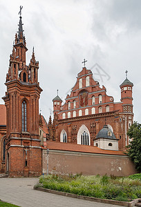 立陶宛维尔纽斯伯纳德教堂 教会 旅游 旅行 老的图片