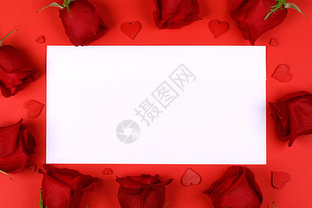 红玫瑰心和空白车图片