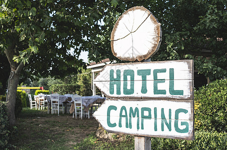 旅馆露营牌 客人 木制的 假期 路 旅游 路线 汽车旅馆图片
