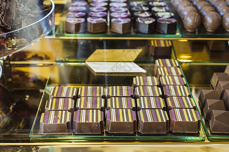 比利时巧克力面包店榛子高清图片