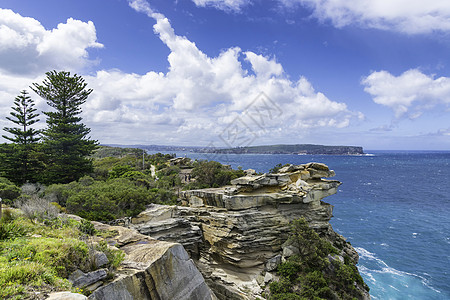 华生湾Gap公园的海洋悬崖 旅游 海滩 户外 威尔士图片