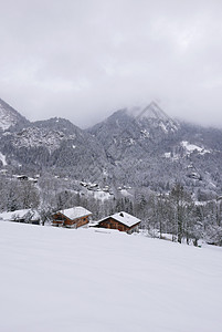 法国勃朗峰节假日 法国 舵机 滑雪 雪 全景图片