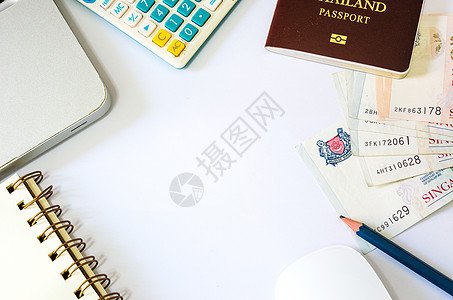 新加坡元和护照 交换 鉴别 货币 金融 旅游 经济图片