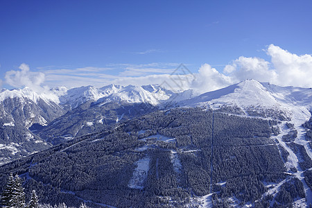 Bad Gastein滑雪胜地的观景 天空图片