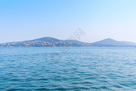 王子群岛和马尔马拉海的景象 土耳其 树 夏天图片