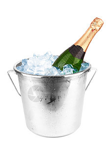 香槟酒瓶 寒冷的 生日 立方体 饮料 假期背景图片