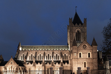 爱尔兰都柏林基督教教堂 基督教堂 宗教 古老的图片