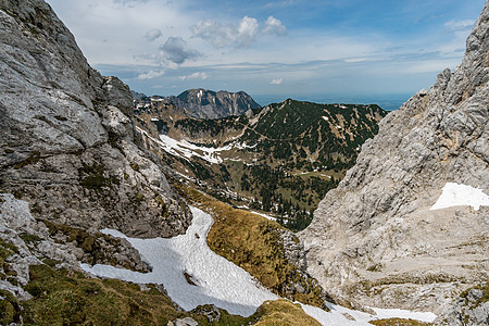 踏上坦海默塔尔 蓝色的 奥地利阿尔卑斯山 水 绿松石 高的图片