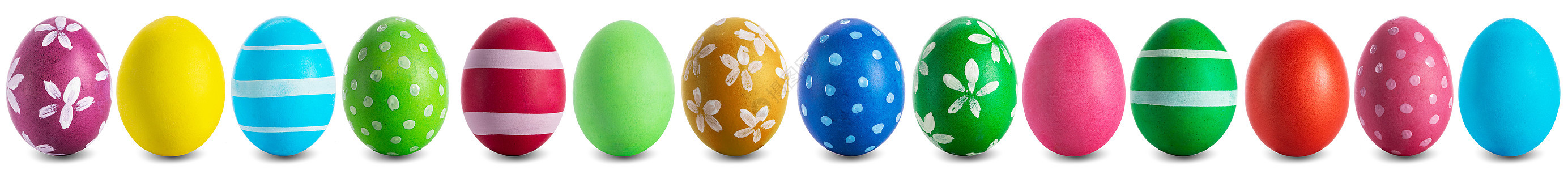 孤立于白面的复活节鸡蛋收集 收藏 四月 复活节彩蛋 红色的背景图片