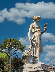 罗马女神神像背景图片