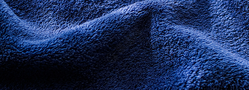 优质蓝色织物纺织品作为室内设计的背景 独家的图片