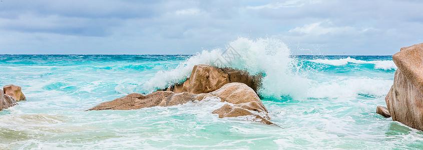 塞舌尔 天堂海滩 Anse Lazio的La Digue 资料来源 D'A 拉迪格岛 海景图片