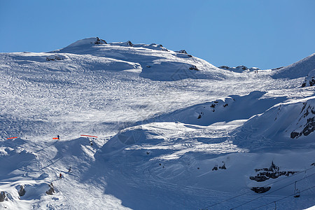 法国现代滑雪胜地Flaine村 户外 连续下坡图片