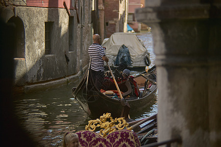 威尼斯的Gondola 浪漫的 老的 意大利威尼斯 天空图片