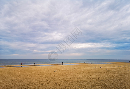 斯温努日斯基海面附近的沙滩 支撑 土地 西波美拉尼亚省 假期图片