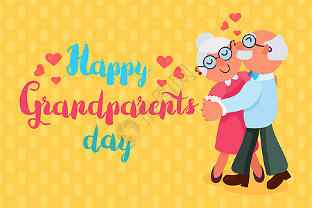 祖父母快乐日 横幅 微笑 男人 天 卡片 快乐的 可爱的图片