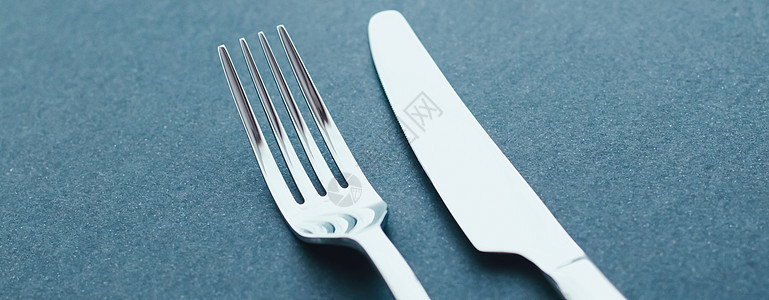叉和刀 餐桌装饰用的银餐具 最起码的设计和饮食 商业 刀具图片