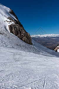 滑雪度假村 旅行 高的 太阳 山 法国 滑雪胜地 自然 冬天图片