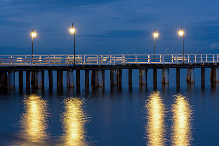 波兰码头 旅游 黄昏 季节 海岸 自然 奥洛沃图片