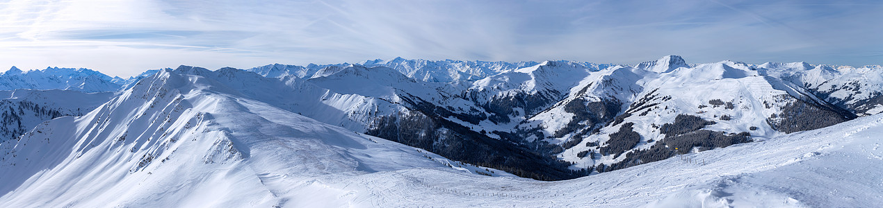 欧洲阿尔卑斯山大雪山全景图片