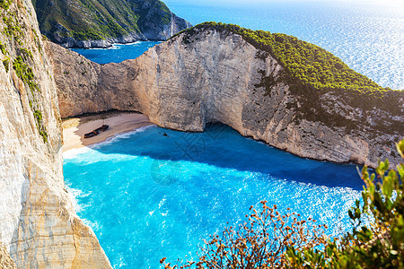 世界上最美丽的海滩 沉船海滩 岩石 蓝色的 欧洲图片