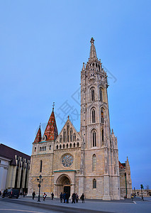 匈牙利布达佩斯圣马提亚斯教堂的景象图片