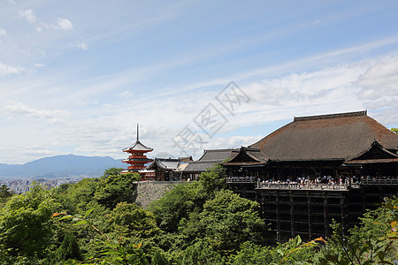 日本京都清水寺寺 假期 关西 木头 神社 武士图片