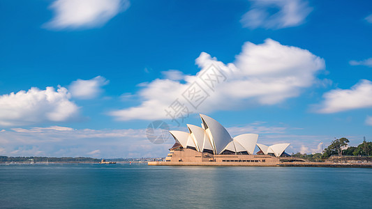 悉尼歌剧院 有城市天线 澳大利亚悉尼 新南威尔士州图片